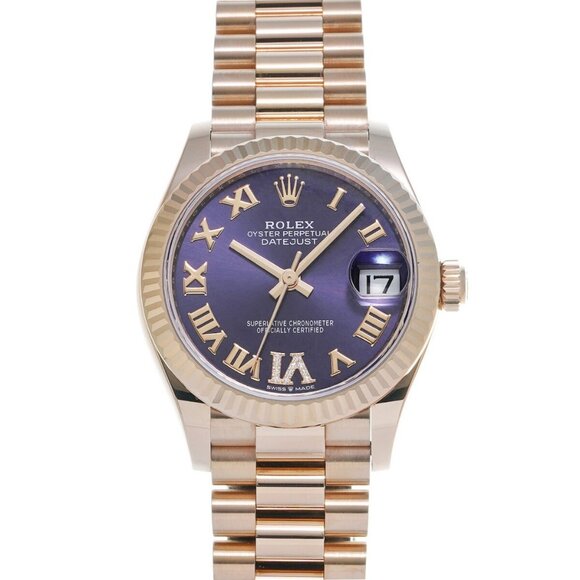 ROLEX Datejust 278275 Random serial Aubergine/diamond Boys Watches Mechanica... - Picture 1 of 7